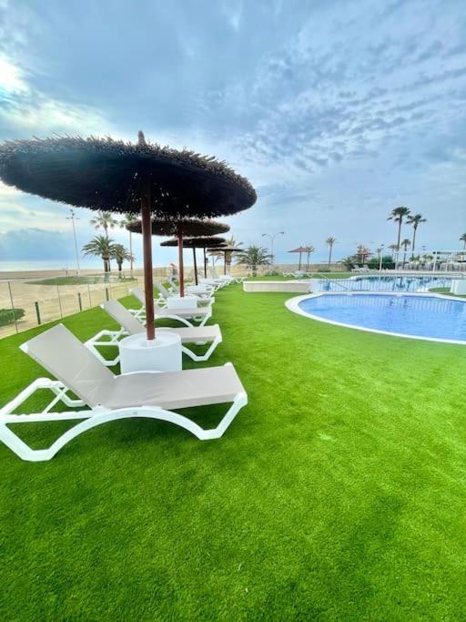 Espacio2,1A Linea,Jacuzzi,Piscina Cullera Kültér fotó