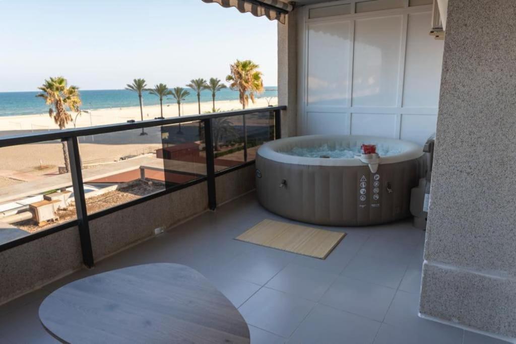 Espacio2,1A Linea,Jacuzzi,Piscina Cullera Kültér fotó
